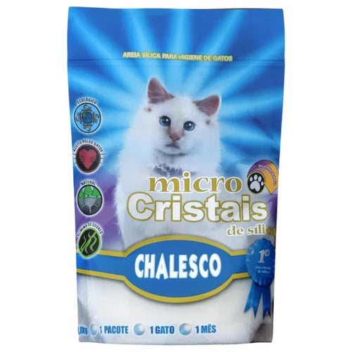 Areia Higiênica Chalesco Cristais de Sílica Grossa 1,8kg